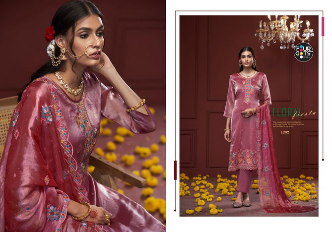 Avanti By Four Dots Designer Silk Salwar Kameez Wholesale Price In Surat